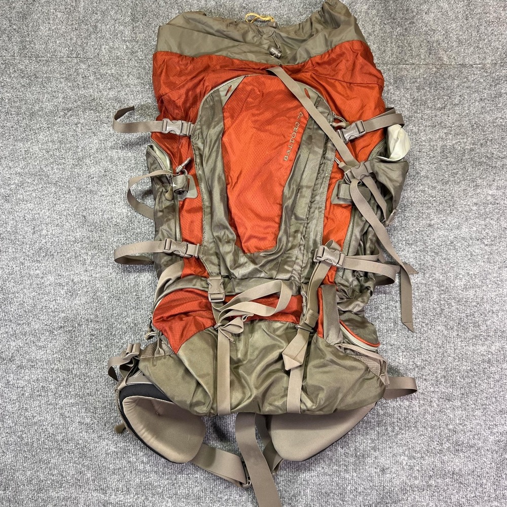 Gregory Baltoro 70 Backpack Mens Large Orange Hiking Camping Trail Pack 70L